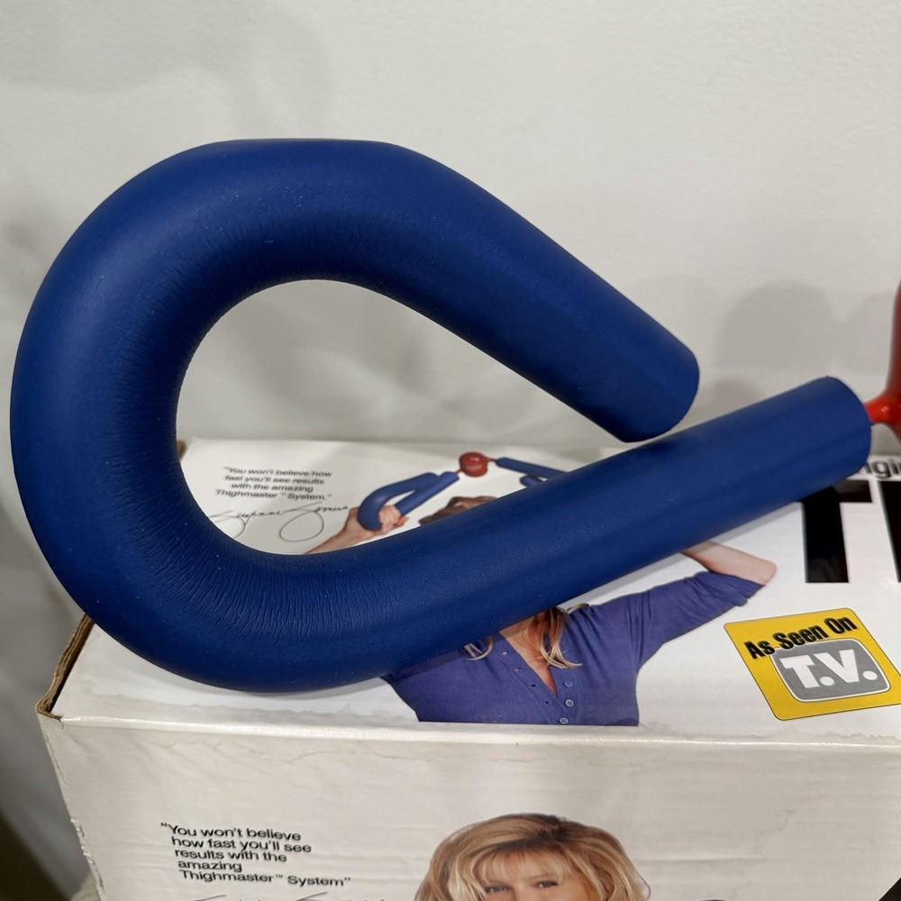VTG 1991 The Original Thigh Master Leg Arm Exerciser Suzanne Somers Original Box - Picture 3 of 8